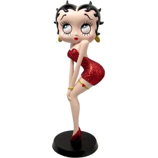 KFS Betty Boop Collection - Betty Classic Pose in Red Glitter Dress