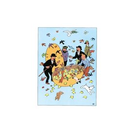 moulinsart Tintin greeting card - Easter