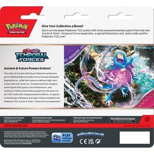 The Pokemon Company Pokémon Scarlet and Violet Temporal Forces 3 boosters