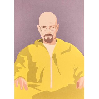 Nobis Design Pop Art New Generation postcard - Walter White - Heisenberg - Breaking Bad