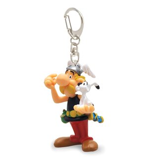 Plastoy Asterix Schlüsselanhänger mit Figur - Asterix met Idéfix