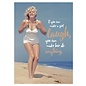 modern times Marilyn Monroe Postkarte - If you can make a girl laugh, you can make her do anything.