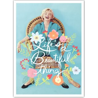 modern times Marilyn Monroe postcard - Life's a Beautiful thing