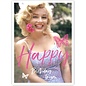 modern times Marilyn  Monroe Postcard - Happy Birthday to you