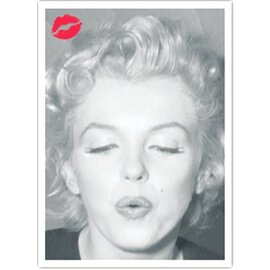 modern times Marilyn  Monroe Postkarte - Kiss