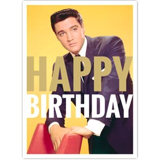 modern times Elvis Presley postcard - Happy Birthday