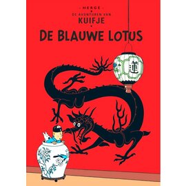 moulinsart Kuifje postkaart - De blauwe lotus