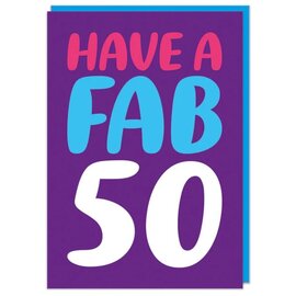 Dean Morris Greeting card - Birthday card - Have a Fab 50