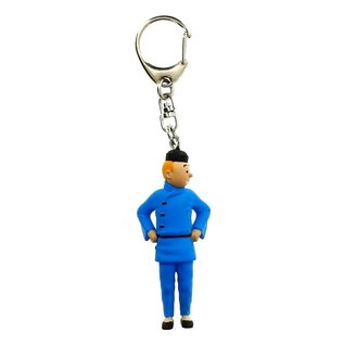 moulinsart Tintin keychain - Tintin in Chinese outfit figure