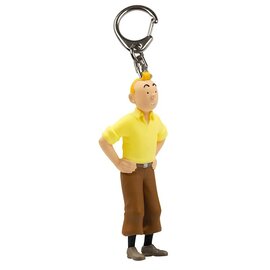 moulinsart Tintin keychain - Tintin in yellow sweater figure