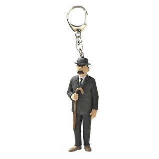 moulinsart Tintin keychain - Thomson with walking stick figure