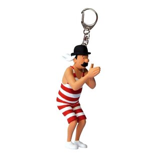 moulinsart Tintin keychain - Thomson in bathing suit figure