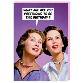 Dean Morris Greeting card - Bubbles! - What age are you pretending to be this birthday?