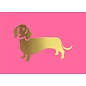 Nobis Design Pure postkaart - Hond - Teckel