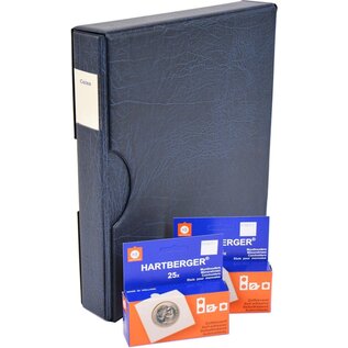 Hartberger  coin album Deluxe with slipcase and 50 coin holders