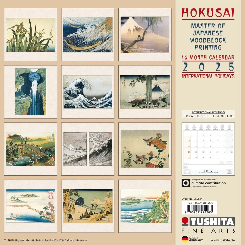 Tushita Hokusai Calendar 2025 Kalender collectura