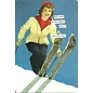 Anne Taintor Postkaart - The word on the slope was ... she was fast!