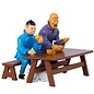 moulinsart set metal figures Tintin - The Lunch Scene from The Blue Lotus