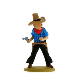 moulinsart Tintin statue - Tintin Cowboy