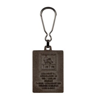 moulinsart Tintin metal keychain - The Black Island