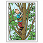 moulinsart Tintin greeting card - Tintin in Tree
