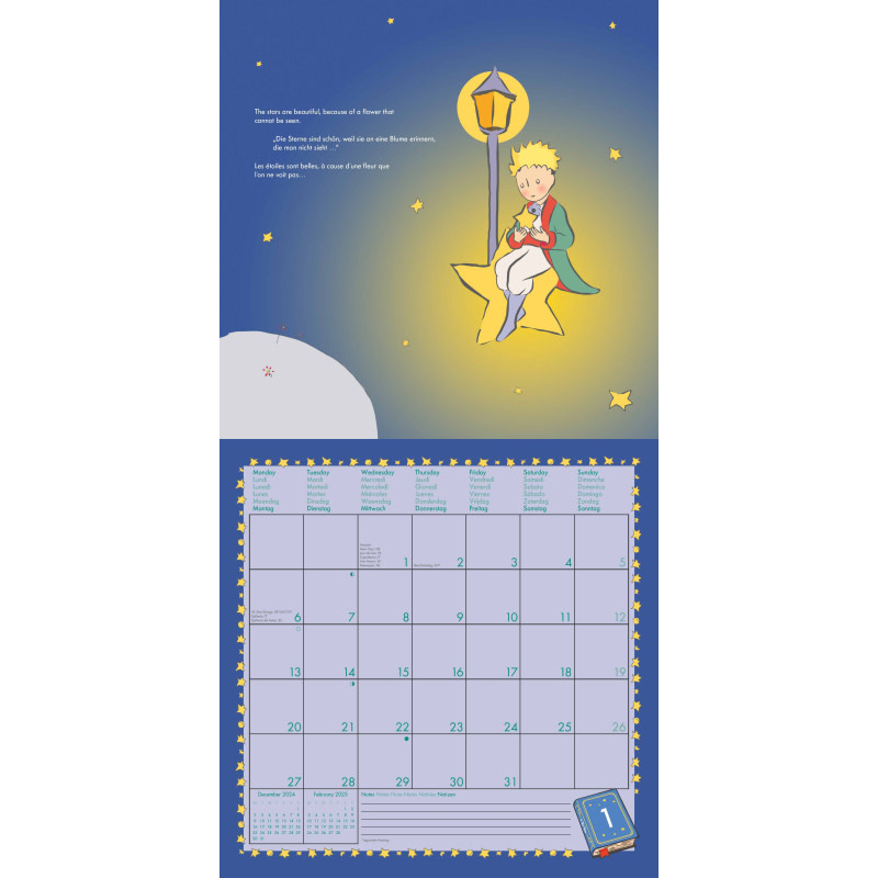 The Little Prince calendar 2025 collectura