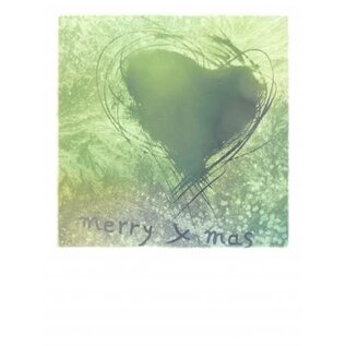 Taurus Christmas card - Frost Heart - Merry X-mas
