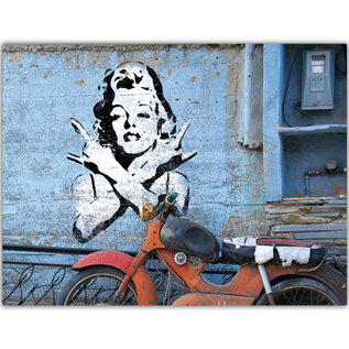 Tushita Postkaart - Marilyn Monroe - Marilyn Rocks Streetart