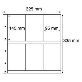 Leuchtturm Maximum bladen voor ansichtkaarten & vellen Glashelder 95x145 mm