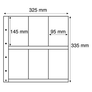Leuchtturm Maximum bladen voor ansichtkaarten & vellen Glashelder 95x145 mm