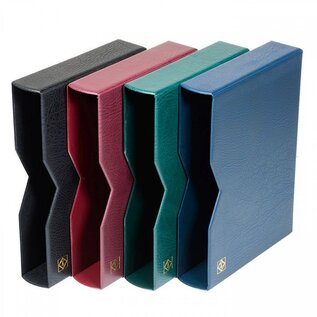 Leuchtturm leren insteekboek Premium Blauw 64 losse cassette