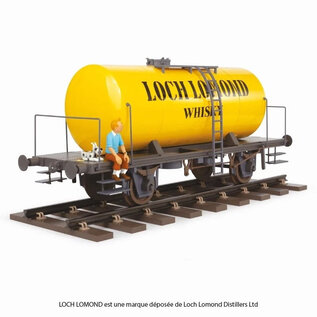 moulinsart Tim und Struppi Statue - Waggon Loch Lomond 77 cm