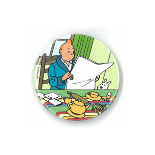 moulinsart Tim und Struppi Magnet - Tim beim Frühstück mit Zeitung