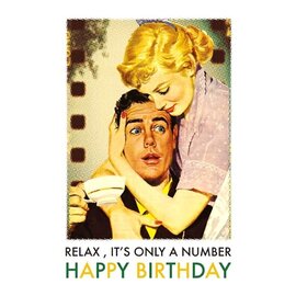 Fiftyways Cards Postcard - Relax, it's only a number - Happy Birthday