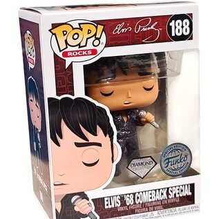 Funko Pop! Rocks Elvis Presley 188 - Elvis '68 Comeback Special - Diamond Collection
