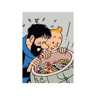 moulinsart Tintin L-shape A4 Plastic Folder Red Rackham's Treasure