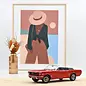 Norev Ford Mustang Convertible 1966 Signal Flare Red 1:18
