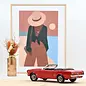 Norev Ford Mustang Convertible 1966 Signal Flare Red 1:18