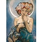 Tushita Postkaart - Alphonse Mucha - The Moon and the Stars