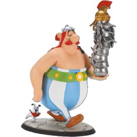 Plastoy Asterix statue -  Stack of Helmets and Dogmatix