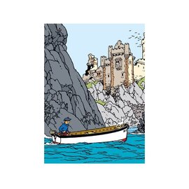 moulinsart Tintin L-shape A4 Plastic Folder Tintin and the black island
