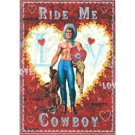 Tres Chic Wenskaart - Designed by Mimi - Ride Me, Cowboy Love