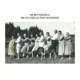 Kartoenfabriek Postcard - Wie met pensioen is kan zich eindelijk zinvol bezighouden