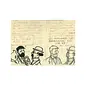 moulinsart Tintin postcard - Calculus, Tintin & Haddock