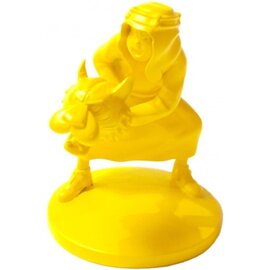 moulinsart Kuifje beeldje - Abdallah met tijger monochrome