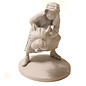 moulinsart Tim und Struppi Statue - Abdallah mit Tiger monochrome