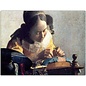 Tushita Postkarte - Johannes Vermeer - Die Spitzenklöpplerin