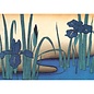 Catch Publishing Postcard - Utagawa Hiroshige - Iris 1797-1858