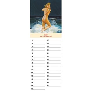 Tushita Pin Up History Perpetual Birthday-Calendar