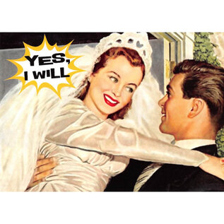 Bizarr Postkaart - Yes I will